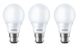 WIPRO 10 W Standard B22 LED Bulb(White, Pack of 3)