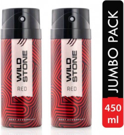 Wild Stone Red - Deodorant Spray  -  For Men(450 ml, Pack of 2)