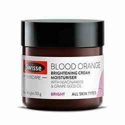 Swisse Blood Orange Brightening Cream Moisturiser (with Vitamin C) for Uneven Skin Tones & Dull Skin - 50ml