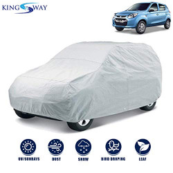 Kingsway Dust Proof Car Body Cover for Maruti Suzuki Alto 800 (Model Year : 2012 Onwards) (Silver Matty, Triple Stitched)