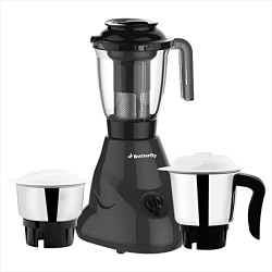 Butterfly Hero Plus Mixer Grinder 550 watts, Grey, Small |Plastic