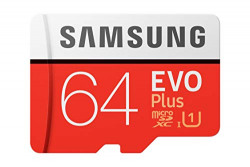 Samsung EVO Plus 64GB microSDXC UHS-I 100MB/s Full HD & 4K UHD Memory Card with Adapter (MB-MC64HA)