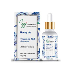 CGG Cosmetics Hyaluronic Acid 2.5%- Vitamin C- E Facial Serum - 30ml