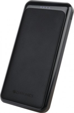 ZEBRONICS 10000 mAh Power Bank (12 W, Fast Charging)(Black, Lithium Polymer)