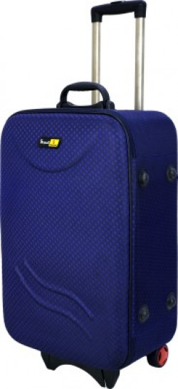 Skysun Lightweight Antiscratch Trolley Bag Polyester Suitcase with Wheels-S-853MH-22-NB Expandable  Cabin Luggage - 22 inch