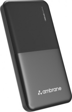 Ambrane 10000 mAh Power Bank (12 W, Fast Charging)(Black, Lithium Polymer)