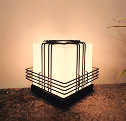 Lycor Lyse Gray Metal Wired Square Shape Unbreakable PVC Outdoor/Exterior Gate Light Lamp or Pole Light for Home/Office/Garden/Park/Farmhouse/Villas Pillar or Boundary, Gray & White