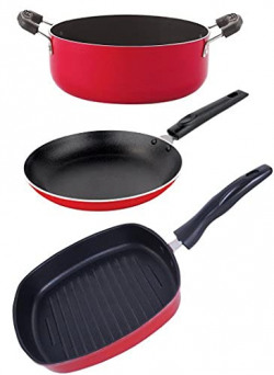 Nirlon Non-Stick Aluminium Heat Resistance Pots and Pans Set