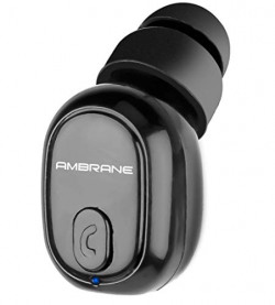 Ambrane H9 Bluetooth Truly Wireless in Ear Earbuds with Mic (Black)