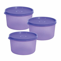 Wonder Homeware Prime Super Fresh 200 Container Set, 3 Pcs Container 200 ml, Violet Color,