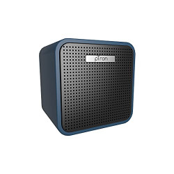 PTron Musicbot Cube Portable Alexa Built-in Smart Speaker, 3 Watts, 6Hrs Music Playback, 2600mAh Built-in Battery, Mic Mute/Unmute, Noise Reduction, Echo Cancellation, BT4.2, Aux Support (Blue)