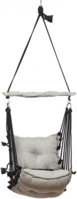 Flipkart Perfect Homes Studio Piccolo Hammock Swing For Kids Polyester Small Swing(Grey, Black, Pre-assembled)