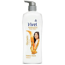 Vivel Moisturizing Body Wash, Glycerin & Honey Shower Gel, 500 ml Pump