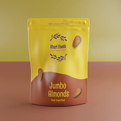 Khari Foods Jumbo California Almonds 1Kg, Dried