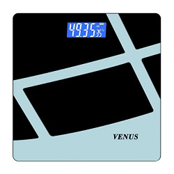 Venus (India) Electronic Digital Personal Bathroom Health Body Weight Weighing Scales for Human Body (Battery Included, Grey, EPS-6399)