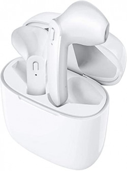 HST Enterprises Twins7s Truly Wireless Bluetooth In Ear Headset with Mic (Floral White)