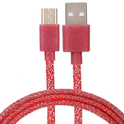 SAMZHE Durable Rugged Extra Tough Unbreakable Braided Micro USB Cable 1.5 Meter (Red)