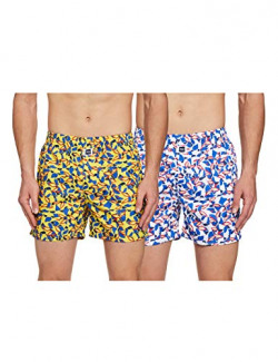 Amazon Brand - Inkast Denim Co. Men's Printed Boxers (IKAW20TOBOX02-PO2_Multicolor-21_Medium)