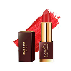 Biotique Natural Makeup Diva Pout Lipstick, Salsa Crush