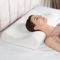 Privesh Memory Foam Pillow for Neck Pain and Shoulder Pain,Orthopedic Cervical Contour Memory Foam Bed Pillow, with Removable Cover