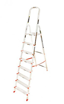 Eurostar 108 Aluminum 7-Step + Platform Ladder (Silver)