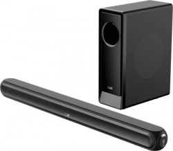 boAt Aavante Bar 1600D with Dolby Digital, Wired Subwoofer and Master Remote Control 120 W Bluetooth Soundbar(Premium Black, 2.1 Channel)