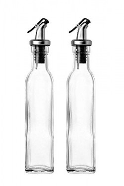 Ashoka's Mart Glass Oil Dispenser Bottle for Kitchen| Vinegar Dispenser, BPA Free, Salad Dressing Cruet Glass Bottle Olive Oil Bottles Dispenser 500ml (2)