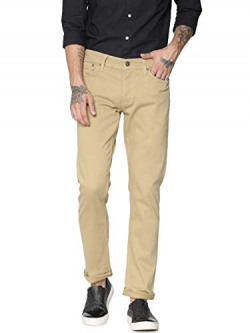 Jack & Jones Men's Slim Fit Casual Trousers (2004355008_Kelp_29W x 32L)