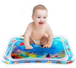 Breewell Tummy Time Water Play Mat, Baby Toys for 3 6 9 Months | Multi Color