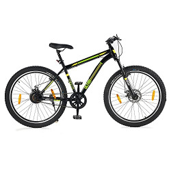 Fisher & Hawk Ultra 27.5 T with Disc Brake and Suspension Cycle (Black) I Ideal for : Adults (Above 13 Years) | Ideal Height : 5 ft 6 inch+ I Unisex Cycle| 85% Assembled (Easy self-Assembly)