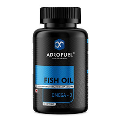 Adrofuel Fish Oil - (180mg EPA; 120mg DHA per Serving) - 60 Softgel - For Hearth Health, Joints & Eyes