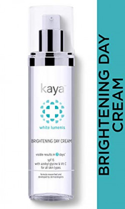 Kaya Clinic Brightening Day Cream, Daily Use Moisturizer SPF 15, Vitamin C & Azelaic Acid 50 ml