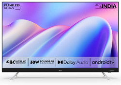 Acer 109 cm (43 inches) 4K Ultra HD Android Smart LED TV AR43AP2851UDFL (Black) (2021 Model) | With Frameless Design