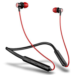 Dumbel Void 200 Xtream Sports Wireless Neckband Earphone with Mic | Super Extra Bass | Latest Bluetooth V5.0 | Up to 8H Playback (Imperial Red)