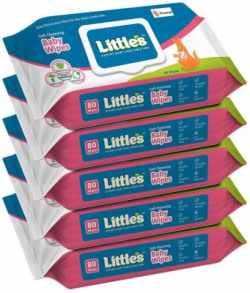 Little's Soft Cleansing Baby Wipes with Aloe Vera, Jojoba Oil and Vitamin E, Lid Pack(400 Wipes)