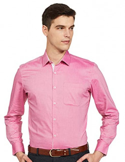 Amazon Brand - Symbol Men's Solid Slim Shirt (SY-AW21-FS-404_Maroon 44)