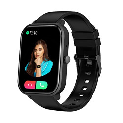 pTron Force X11 Bluetooth Calling Smartwatch with 1.7  Full Touch Color Display, Real 24/7 Heart Rate Tracking, Multiple Watch Faces, 7Days Runtime, Health/Fitness Trackers & IP68 Waterproof (Black)