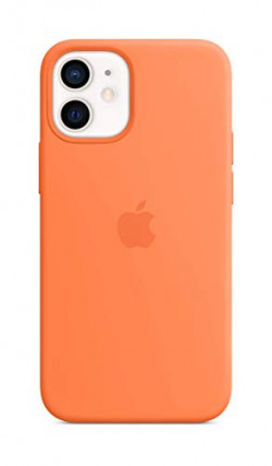 Apple Silicone Case with MagSafe (for iPhone 12 Mini) - Kumquat