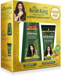 Kesh King Anti-Hairfall Shampoo 600ml + Anti-Hairfall Conditioner 200ml(2 Items in the set)