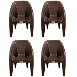 9102 Plastic Chairs for Home, Living Room, Bearing Capacity up to 200Kg, Strong and Sturdy Structure