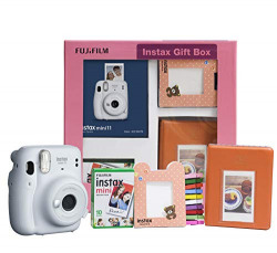 Fujifilm Instax Mini 11 Instant Camera (Ice White) Gift Box