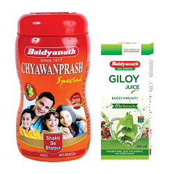 Baidyanath Chyawanprash Special (1 Kg) & Giloy Juice (500 Ml) - Combo Pack