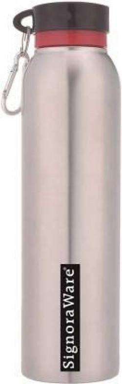 Signoraware Chill Single Walled Stainless Steel Fridge Water Bottle, Set of 1, (1 Liter, Silver)