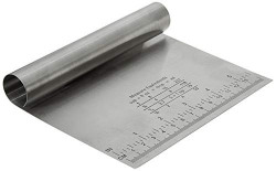 Syga Stainless Steel Cake Smoother with Scale Cutting Knife(Silver)