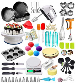 Aworld Plastic Cake Decorating Items, All in one Combo for Cake Making, Baking Tools (Cake Decorating Items)