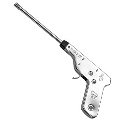 NISUN Steel Gun Shape Electric Igniter Spark Lighter for Kitchen Stove Steel (27 cm, Silver)