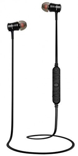 Red Lemon Taal B240 Bluetooth Sports Wireless in-Ear Super Bass Headphone with Qualcomm CSR Chipset Midnight Black