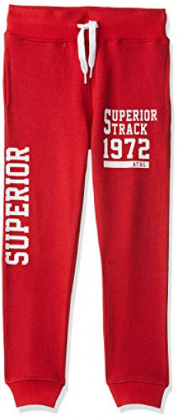 T2F Boy's Joggers Track Pant (3-4 Years, Red)