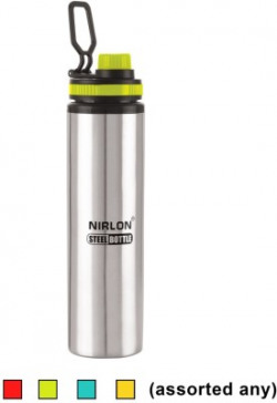 NIRLON STAINLESS STEEL FRIDGE WATER BOTTLE (ASSORTED COLOUR) 930 ml Bottle(Pack of 1, Multicolor, Steel)