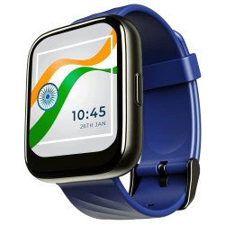 boAt Wave Pro47 Made in India Smartwatch w/ 1.69  (4.2 cm) HD Display, Fast Charging, Live Cricket Scores, 24H Heart Rate & SpO2 Monitoring, Health Ecosystem & 7 Days Battery Life(Deep Blue)